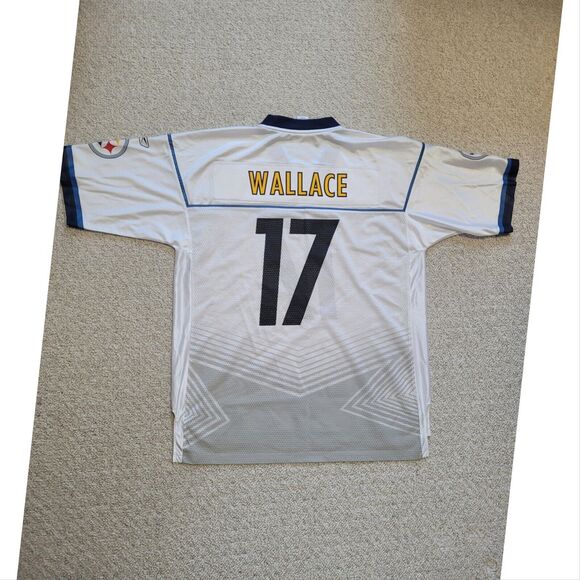 REEBOK MEN'S PITTSBURGH STEELERS #17 Mike Wallace SUPER BOWL XLV NFL Jersey XL - Picture 5 of 5